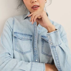 Hatch Denim Maternity Nursing Shirt